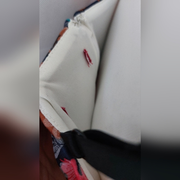 Joe Browns Floral Strappy Dress Navy Pink Bodycon Stretchy Size 12 - Picture 5 of 7